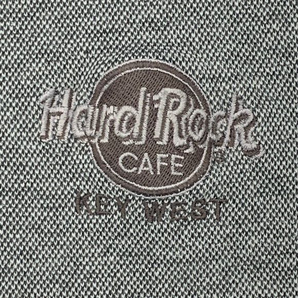 Men's Hard Rock Cafe Key West 1/4 Zip Pullover Sweater Gray Size L - Picture 5 of 10